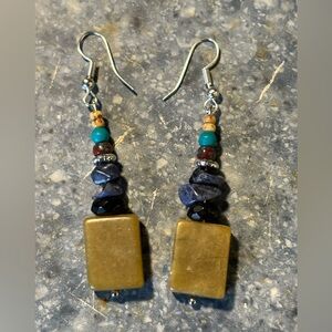 Handcrafted Multicolor Stone Beaded Earrings